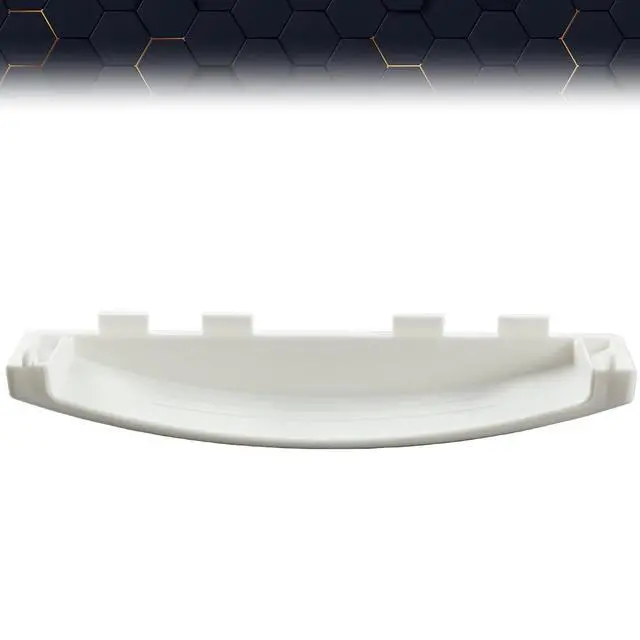 Alt view image 6 of 7 - White Solid Door Handle, Compatible with GE Dryer WE01X30378 WE1M1068 PS1177202 WE01X25878 Chrome ABS