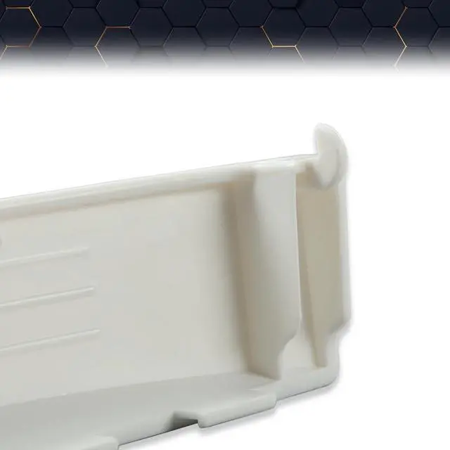 Alt view image 7 of 7 - White Solid Door Handle, Compatible with GE Dryer WE01X30378 WE1M1068 PS1177202 WE01X25878 Chrome ABS