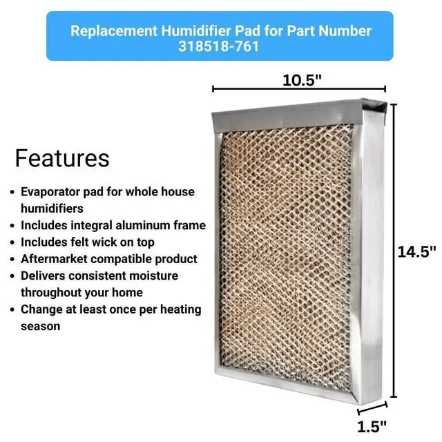 Alt view image 3 of 6 - AIRx Replacement for Carrier Humidifier Water Panel 318518-761 (with Distributor Tray), 2-Pack