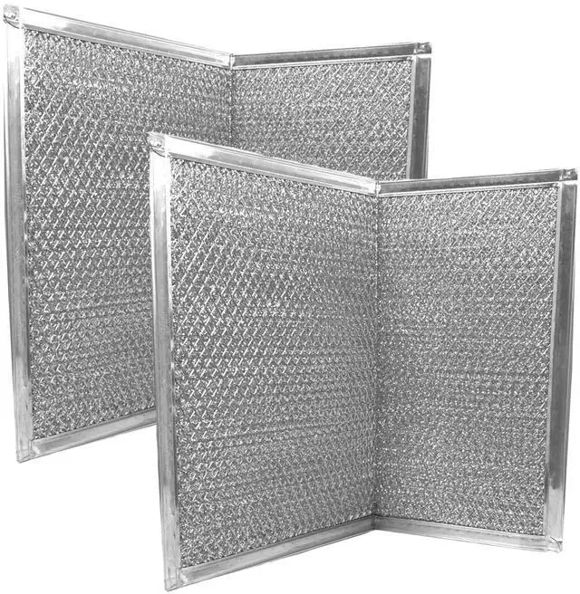Main image of Grease Filter SR610080, 610080 R610080 830865, PM44WW, PM44BL, SR610081, R610038, 610038, RHF1119, AW19356 Replacement For Broan Aluminum Mesh Grease Filter 2-Pack