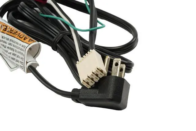 Alt view image 3 of 4 - Whirlpool W11551294 Genuine OEM Washer Power Cord Replacement Part - Replaces W11112935