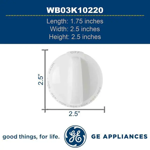 Alt view image 3 of 3 - neral Electric WB03K10220 Ran/Stove/Oven Thermostat Knob