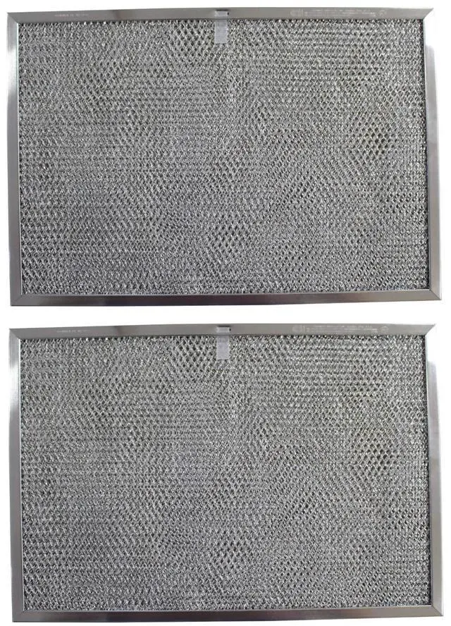 Main image of Replacement Aluminum/Carbon Range Hood Filter Compatible with GE WB20X9761, WB2X2892, RHP1102 11-7/16 x 17 x 3/8 (PT SS) 2-Pack