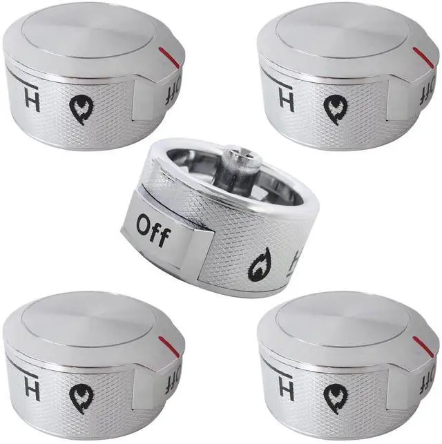 Main image of 5 Pack W11030413 Stove Control knob Fit for KFGG500ESS3, KFGG500ESS6, KFGG500ESS7, KFGG500EWH3, Replace W10643306, W10786063, W11027434, 4461624, AP6038805, PS11770322, EAP11770322