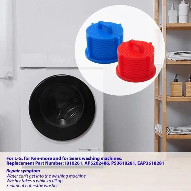 Alt view image 2 of 7 - Premium Washer Water Inlet Valve Filter Screen for Kenmore LG Washing Machine, Replace AGM73269501 (4 Pack)