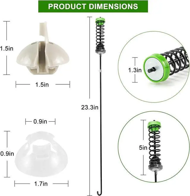 Alt view image 3 of 7 - 4pcs W11130362 Washer Suspension Rod Kit WTW5000DW2 WTW5000DW0,Replacement for Whirlpool OEM