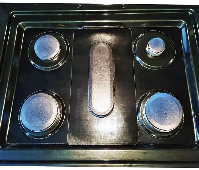 Main image of Premium Plus Stove Protectors for KitchenAid Gas Range Model KFGG504KPS, Custom Cut, Easy to Clean Stove Liner, Made in the USA