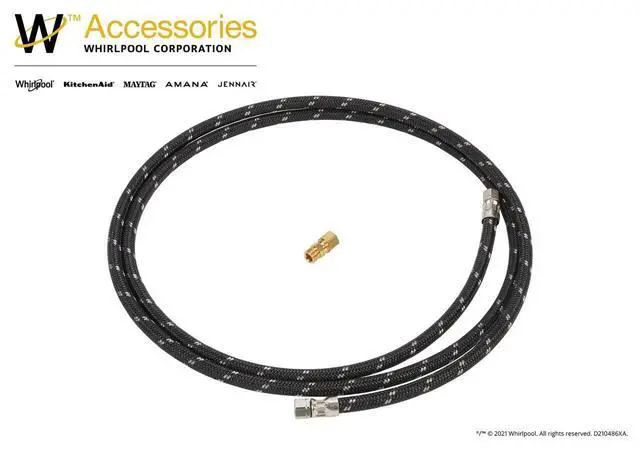 Alt view image 2 of 6 - W10505928RP Genuine OEM Water Line Installation Kit For Refrigerators Replaces 4392041, 61004565, 61004566, 4392041R, 8171580, 4392041RA, 8212490RC, 8212490RP, 14211338, W10829961