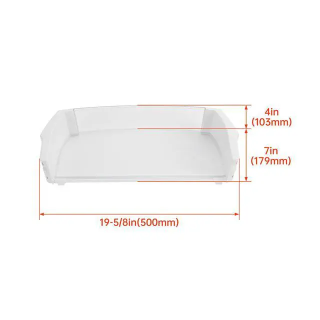 Alt view image 6 of 7 - WR71X10427 AP3190209 Replacement Refrigerator Door Shelf Bin Compatible with GE Refrigerator Replacement for 945734 AH698135 EA698135 PS698135 Refrigerator Door Gallon Bin Shelf Clear+White