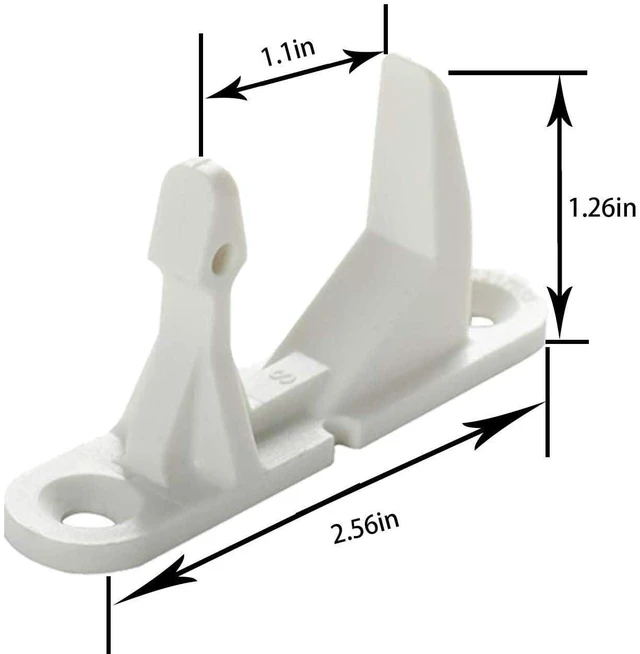 Alt view image 2 of 4 - 134550800 Washer Door Hinge with Bushings & 131763310 Door Striker Kit Compatible With Top Brands Replaces With 1191162, PS1152380,AH1152380, EA1152380