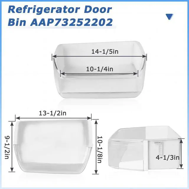 Alt view image 4 of 6 - Refrigerator Door Bin AAP73252202