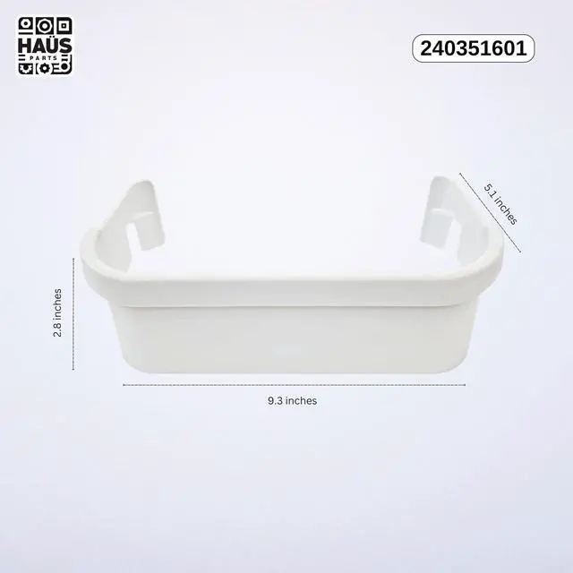 Alt view image 2 of 6 - 240351601 Refrigerator Door Bin Side Shelf Compatible with Frigidaire, Electrolux, Kenmore, Crosley, Fit Models FRS, PLH, GLH, GLR, WRS, Replaces 240351607, AP2115974, PS430027 1-Pack