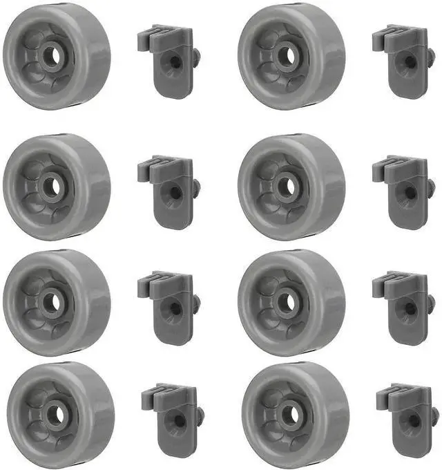 Main image of 8 Pack Replacement WD12X10277 Rack Kit for GE Dishwasher WD12X10136 WD12X10107 1088503 AH958945 EA958945 PS958945 AP3676228 WD35X21041 Fits PDW8200J01BB PDW8200J01CC PDW8200J01WW PDW8200J03BB