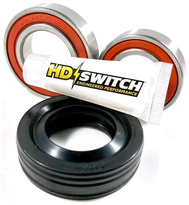 Main image of (1 Kit) Washer Tub Bearing & Seals Kit Replaces W10193886 Kenmore, Maytag, Whirlpool - HIGH Temp Grease Upgrade