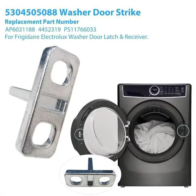 Alt view image 3 of 7 - New 5304505088 Washer Door Strike for Frigidaire Electrolux Washer Door Latch ELFW7337AW0, Replace AP6031188, 4452319, PS11766033 Washing Machine Parts
