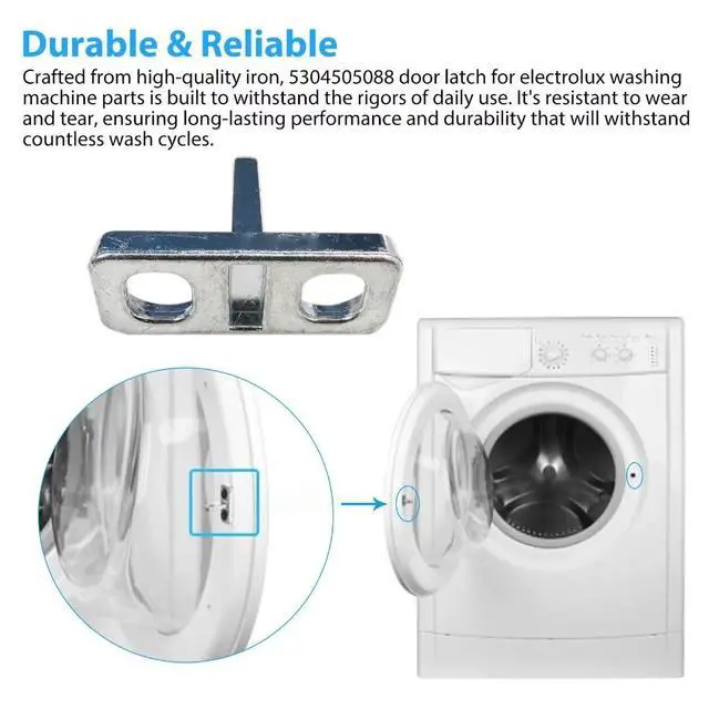 Alt view image 5 of 7 - New 5304505088 Washer Door Strike for Frigidaire Electrolux Washer Door Latch ELFW7337AW0, Replace AP6031188, 4452319, PS11766033 Washing Machine Parts