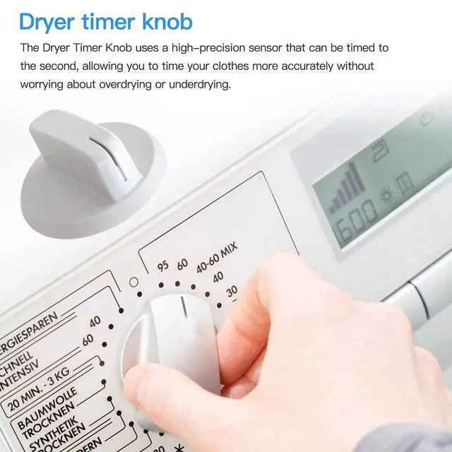 Alt view image 4 of 7 - WE03X25285 Dryer Main Control Knob Dryer Timer Knob Dryer Compatible with General Electric & Hotpoint Dryer Models GTX22EASK0WW, GTX22GASK0WW, HTX21GASK0WW, HTX21PASK0WW