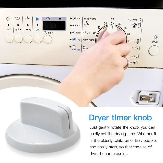 Alt view image 5 of 7 - WE03X25285 Dryer Main Control Knob Dryer Timer Knob Dryer Compatible with General Electric & Hotpoint Dryer Models GTX22EASK0WW, GTX22GASK0WW, HTX21GASK0WW, HTX21PASK0WW