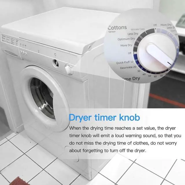 Alt view image 6 of 7 - WE03X25285 Dryer Main Control Knob Dryer Timer Knob Dryer Compatible with General Electric & Hotpoint Dryer Models GTX22EASK0WW, GTX22GASK0WW, HTX21GASK0WW, HTX21PASK0WW