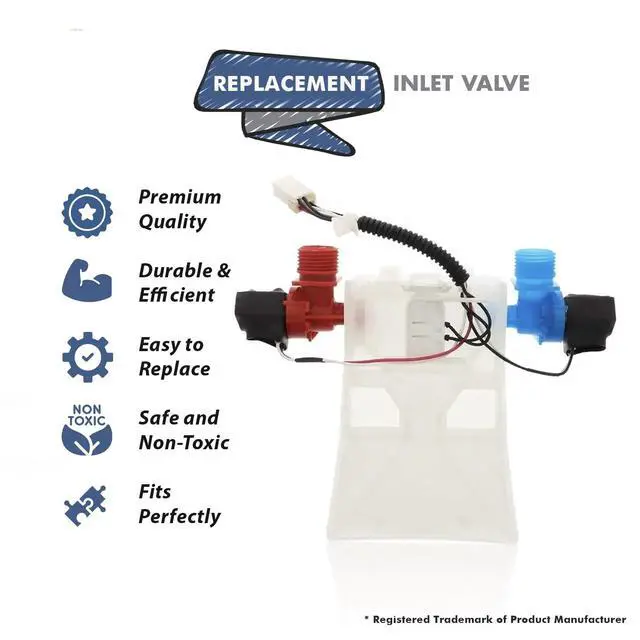 Alt view image 2 of 6 - Upgraded W10144820 Washer Water Inlet Valve Compatible for whirlpool amana kenmore Washers,Replace AP6015761, W10140914, WPW10144820,W10311458,W1AP6015761,PS11749042 Washing Machine Replacement Parts