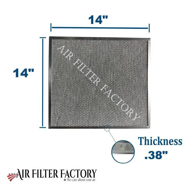 Alt view image 2 of 5 - 14 x 14 x 3/8 Aluminum Mesh Air Filter Replacement Screen