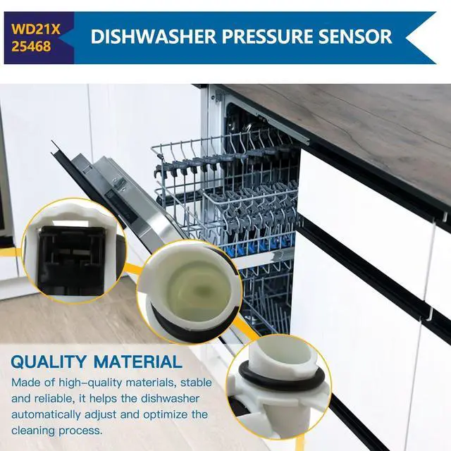 Alt view image 2 of 7 - WD21X25468 Dishwasher Pressure Sensor Fit for GE GDF530PSM4SS GDF510PGM5WW GDF640HMM4ES GDT645SYN2FS ZDT925SPNOSS ZDT925SSNOSS PDT785SBN2TS GDT645SGN2BB GDT530PGP5WW