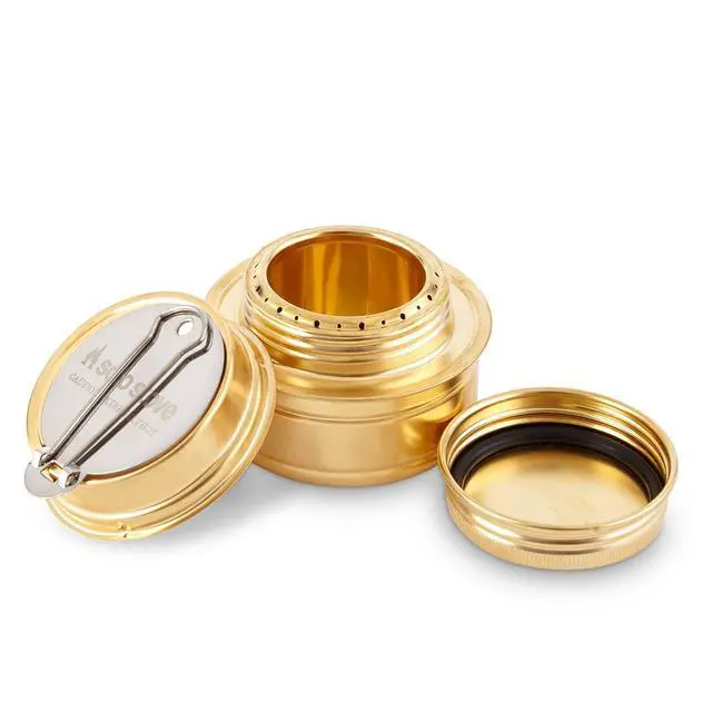 Alt view image 2 of 6 - Solo Alcohol Burner - Efficient Spirit Burner Cooktop with Flame Regulator | Camp Stove with Fuel Storage Rubber Gasket