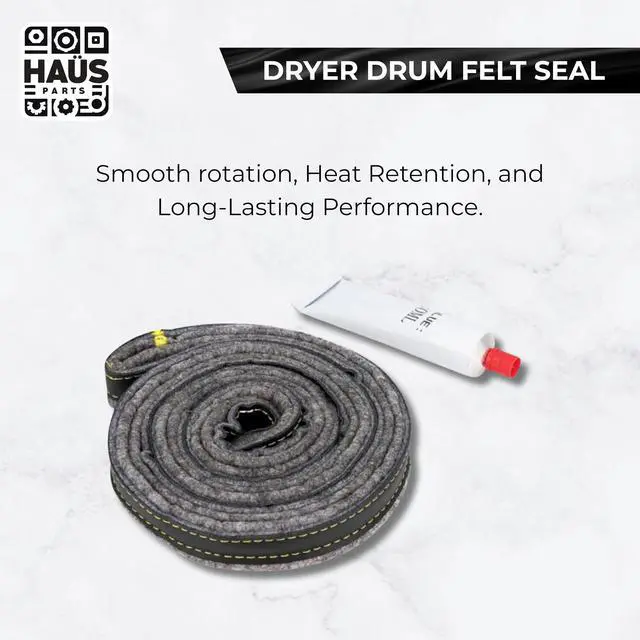 Alt view image 6 of 7 - DC97-07618A Dryer Drum Felt Seal Compatible with Top Brands Replaces With DV42H5200EW,DV42H5000EW DV45K6500EV,DV48H7400EW,AP4453798,PD00025731 PS4218879,3998155 (2-PACK)