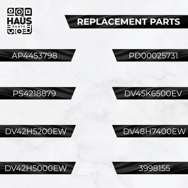 Alt view image 7 of 7 - DC97-07618A Dryer Drum Felt Seal Compatible with Top Brands Replaces With DV42H5200EW,DV42H5000EW DV45K6500EV,DV48H7400EW,AP4453798,PD00025731 PS4218879,3998155 (2-PACK)