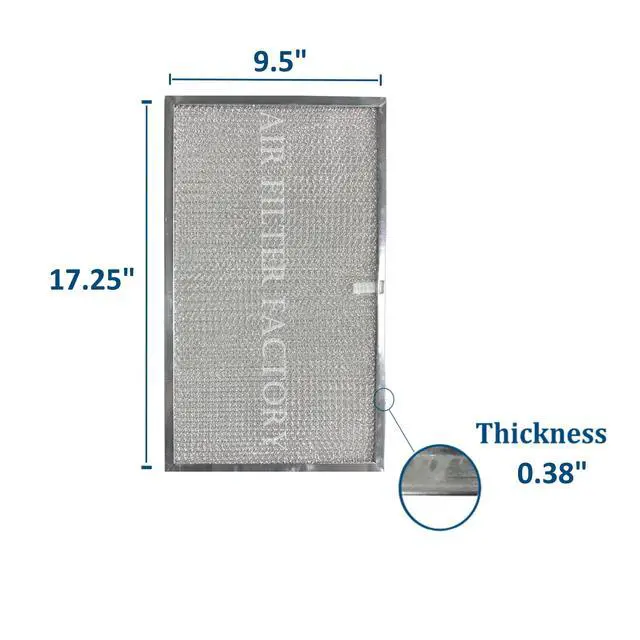 Alt view image 2 of 6 - Replacement For 99010103, S99010103, 610011, 1172723 Range Hood Aluminum Grease Filters 2-Pack