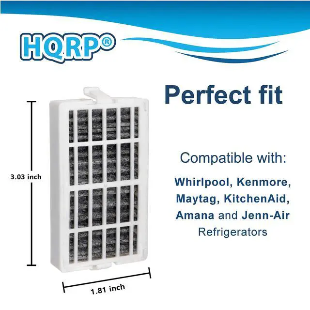 Alt view image 4 of 7 - 10-pack Refrigerator Filter compatible with Whirlpool W10311524 AIR1, 2319308, W10335147, W10315189 FreshFlow Replacement