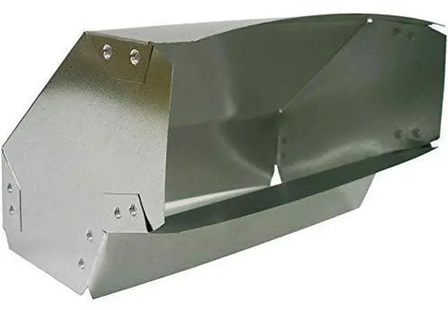 Main image of Wall Stick Elbow - 3.25 x 10 Wall Vent, Alloy Steel, Wall Mount, Galvanized Finish, 2 Pack