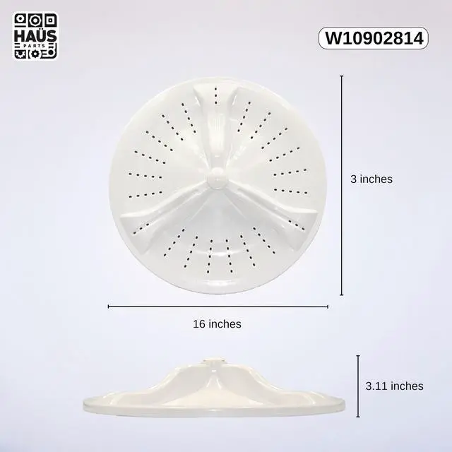 Alt view image 2 of 6 - W10902814 Washer Washplate Replacement for Maytag & Whirlpool Washers Replaces with W10902814VP, W10597581, W10609480, W10752287, W10834893