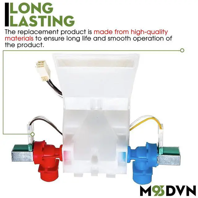 Alt view image 3 of 6 - Water Inlet Valve Replacement For Maytag 7MMMS0560WW0 7MMTS0520WW0 MVWC450WW0 MVWC700VJ1 MVWC700VW1 MVWC300VW1 MVWC400VW1 MVWC500VW1 Machine, Roper RTW4305VQ1 RTW4440VQ1 RTW4305XQ0 RTW4305VQ2 Washer