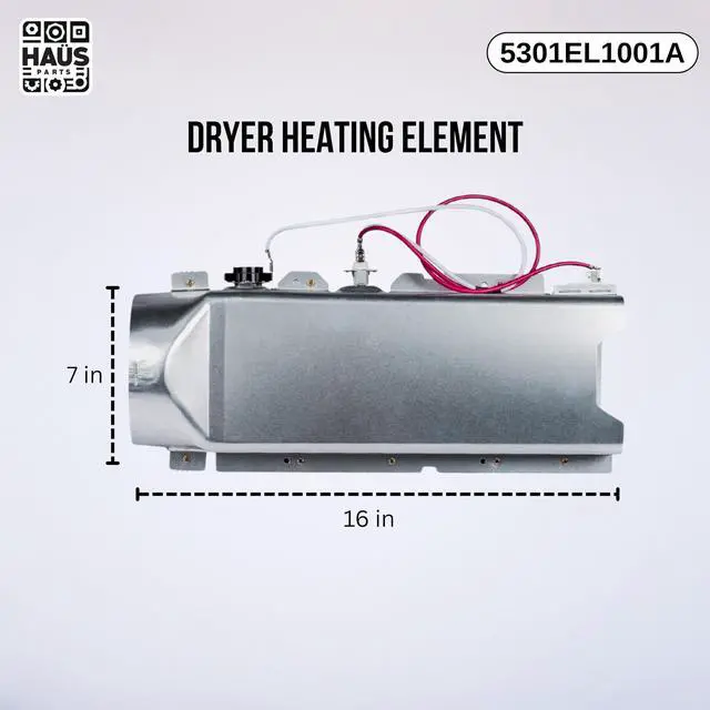 Main image of 5301EL1001A Dryer Heating Element Compatible With Top Brands Replaces With, 5301EL1001A, 5301EL1001E, 5301EL1001J, 5301EL1001U, 5301EL1001W, AEG72910301,PS3527788, AP4438941