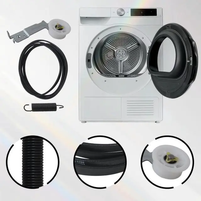 Alt view image 4 of 6 - Dryer Idler Pulley DC93-00634A Dryer Belt 6602-001655 Tension Spring DC61-01215B, Compatible for Samsung Dryer, Replace DV400EWHDWR/AA.00, DV419AEW/XAA-00, DV431AEW/XAA-01, DV400EWHDWR/AA-01