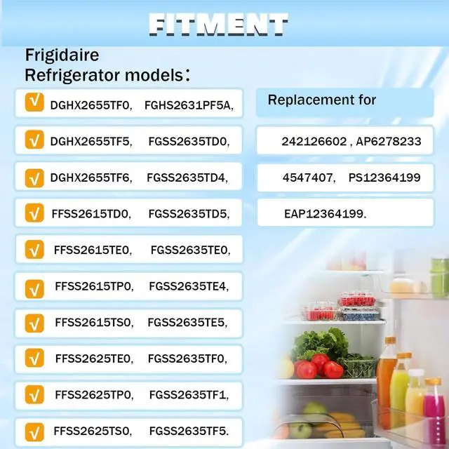 Alt view image 2 of 7 - 242126602 Refrigerator Door Bin Shelf Compatible with Frigidaire Refrigerator Freezer Bottom Door Bin Shelf Clear AP6278233 PS12364199 4547407 EAP12364199 Replacement only
