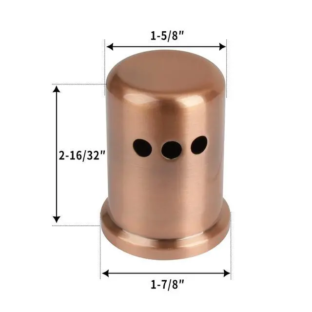 Alt view image 4 of 4 - Copper Kitchen Dishwasher Air Gap Cap, Copper Air Gap Cover for Replacement(AK105AC)