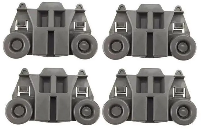 Main image of WDT790SAYB3 WDT790SAYM0 WDT790SAYM1 Dishwasher Wheels Lower Dish Rack (4pc) for Whirlpool WDT790SAYM2 WDT790SAYM3 WDT790SAYW0 WDT790SAYW1 WDT790SAYW2 WDT790SAYW3 Lower Dishrack Roller Wheel