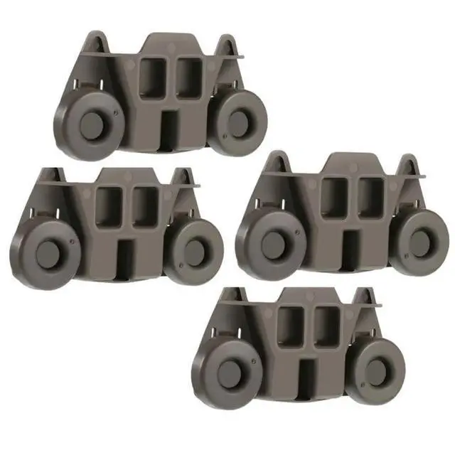 Alt view image 3 of 3 - WDT790SAYB3 WDT790SAYM0 WDT790SAYM1 Dishwasher Wheels Lower Dish Rack (4pc) for Whirlpool WDT790SAYM2 WDT790SAYM3 WDT790SAYW0 WDT790SAYW1 WDT790SAYW2 WDT790SAYW3 Lower Dishrack Roller Wheel
