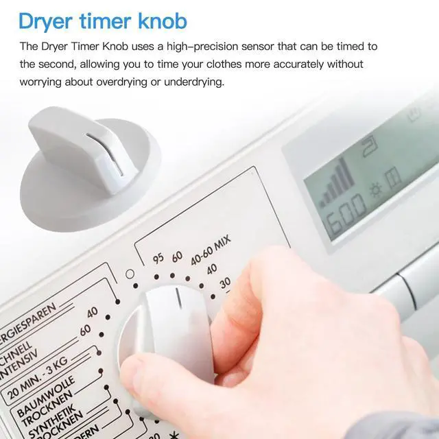 Alt view image 3 of 6 - Upgraded Dryer Timer Knob WE03X25285 Fit for General Electric & for Hotpoint GTX22EASK0WW, GTX22GASK0WW, HTX21GASK0WW, HTX21PASK0WW, HTX24EASK0WS, HTX24EASK0WW, HTX24GASK0WS, HTX24GASK0WW