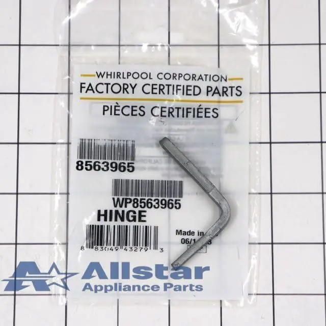 Alt view image 2 of 5 - WP8563965 Washing Machine Lid Hinge Wire