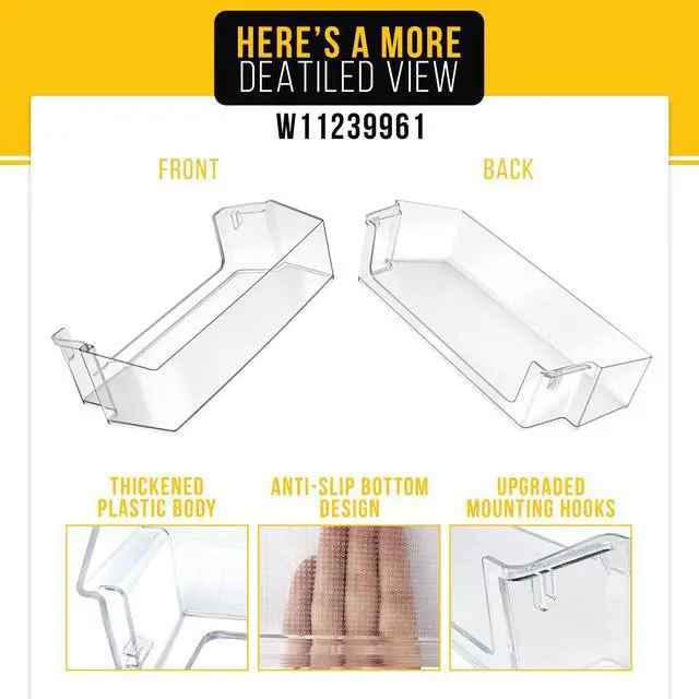 Alt view image 3 of 7 - Refrigerator Door Shelf Bin for Whirlpool WRS325SDHZ04