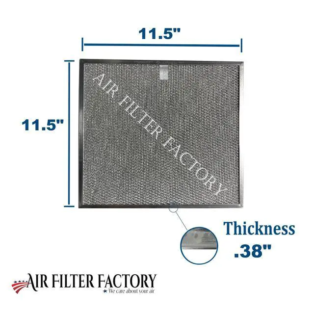 Alt view image 2 of 5 - Replacement For 99010467, S99010467 Broan Nutone 11.5 x 11.5 x 0.38 Inches Range Hood Aluminum Mesh Grease Vent Filter