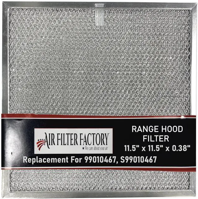 Main image of Replacement For 99010467, S99010467 Broan Nutone 11.5 x 11.5 x 0.38 Inches Range Hood Aluminum Mesh Grease Vent Filter