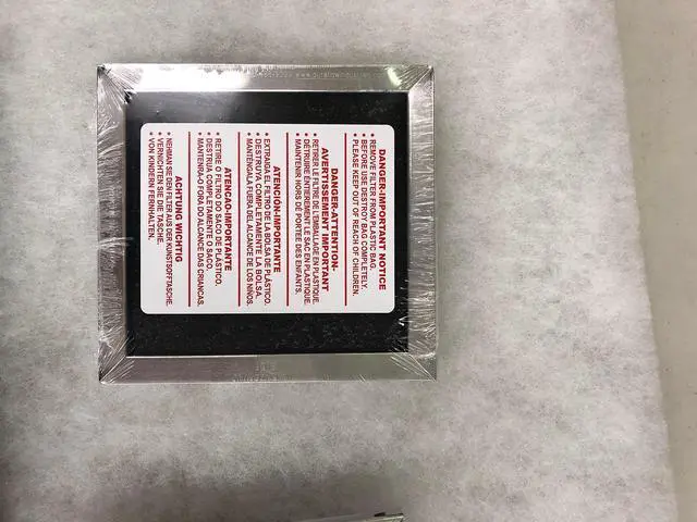 Alt view image 4 of 5 - 2-Pack Carbon Filter Replacement for Whirlpool 8206230A 5-1/8 x 5-3/8 x 3/8 Replaces 8206230, 8206230ARP, 1266639, PS1871363