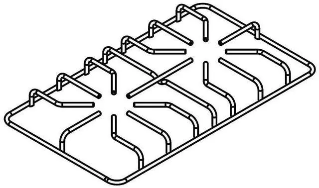Main image of Whirlpool W10578251 Range Surface Burner Grate Genuine Original Equipment Manufacturer (OEM) Part