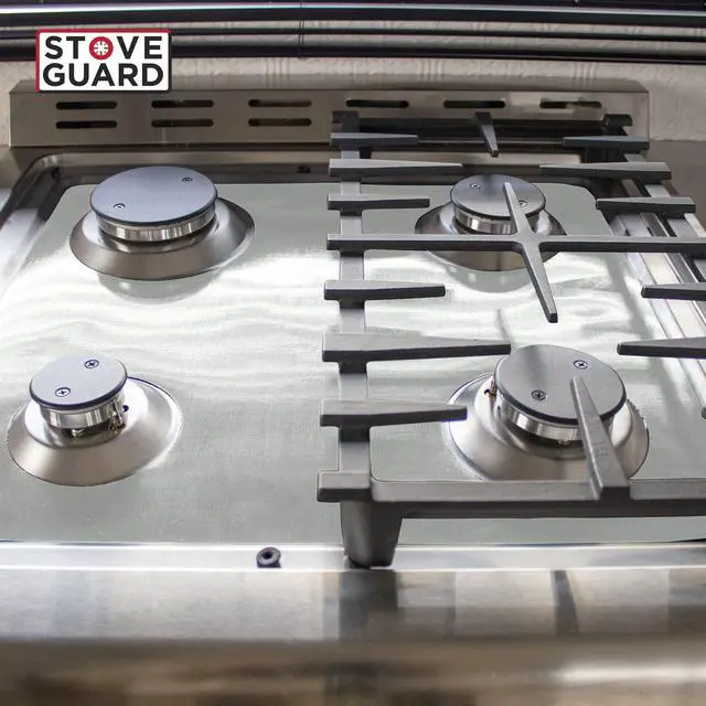 Alt view image 4 of 5 - USA-Made, Custom Designed Precision Cut Stove Cover for Gas Stove Top, Compatible With Lite Insignia RV Gas Range Stove Top Cover