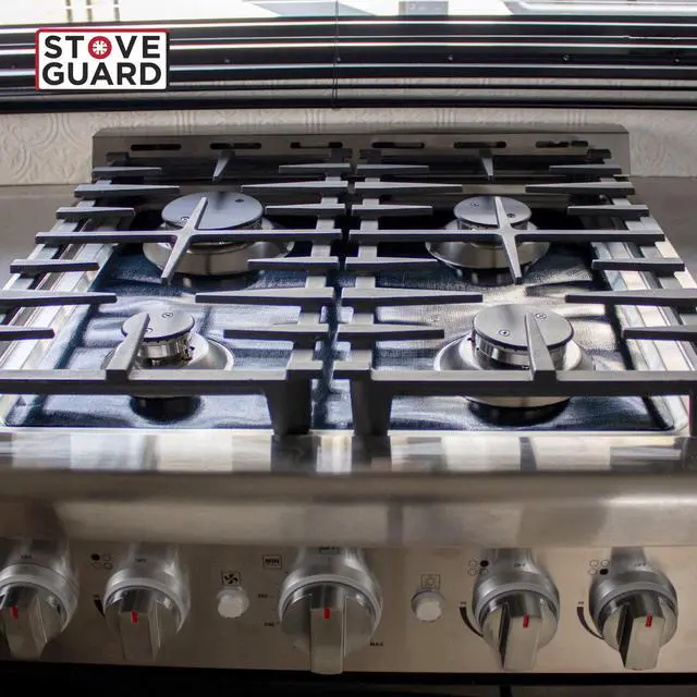 Alt view image 5 of 5 - USA-Made, Custom Designed Precision Cut Stove Cover for Gas Stove Top, Compatible With Lite Insignia RV Gas Range Stove Top Cover
