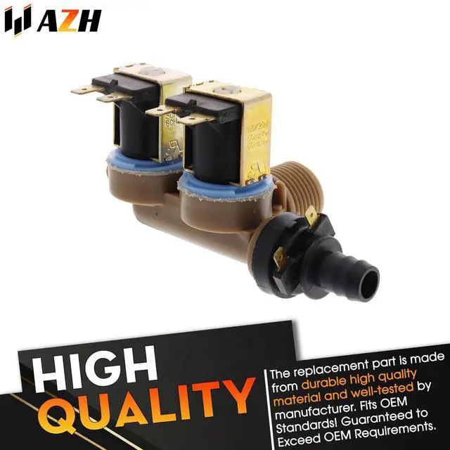 Alt view image 2 of 5 - Water Inlet Valve Replacement For Maytag MVWC300VW0 MVWC400VW0 MVWC500VW0 MVWC700VJ0 MVWC700VW0, Crosley CAWS966RQ0 CAWS966RQ1, Estate ETW4300TQ0 ETW4400TQ1 ETW4450TQ0, Magic Chef HTW4300TQ0 Washer